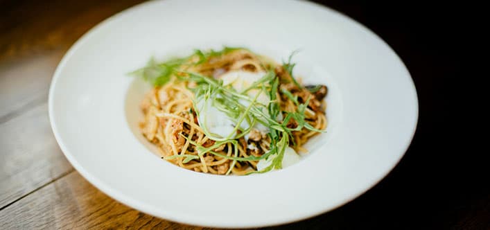 Spring Vegetable Pasta with Peas and Radishes