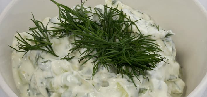 Greek Tzatziki Dip and Pita Bread